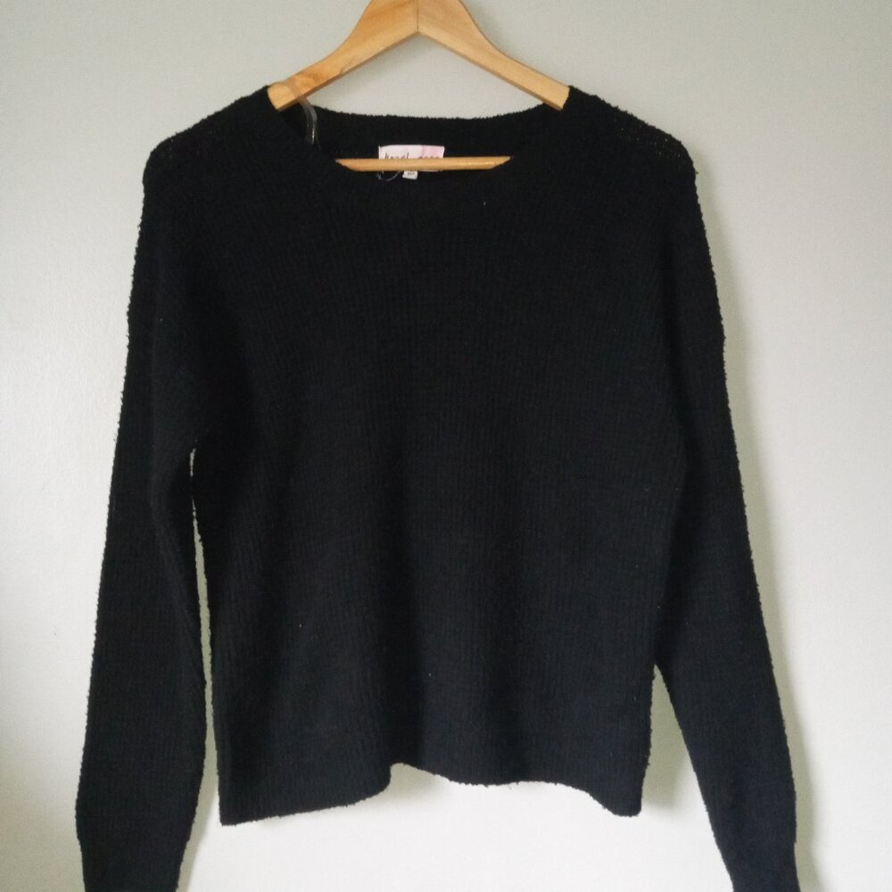 Hazel Moon Black Long Sleeve Sweater